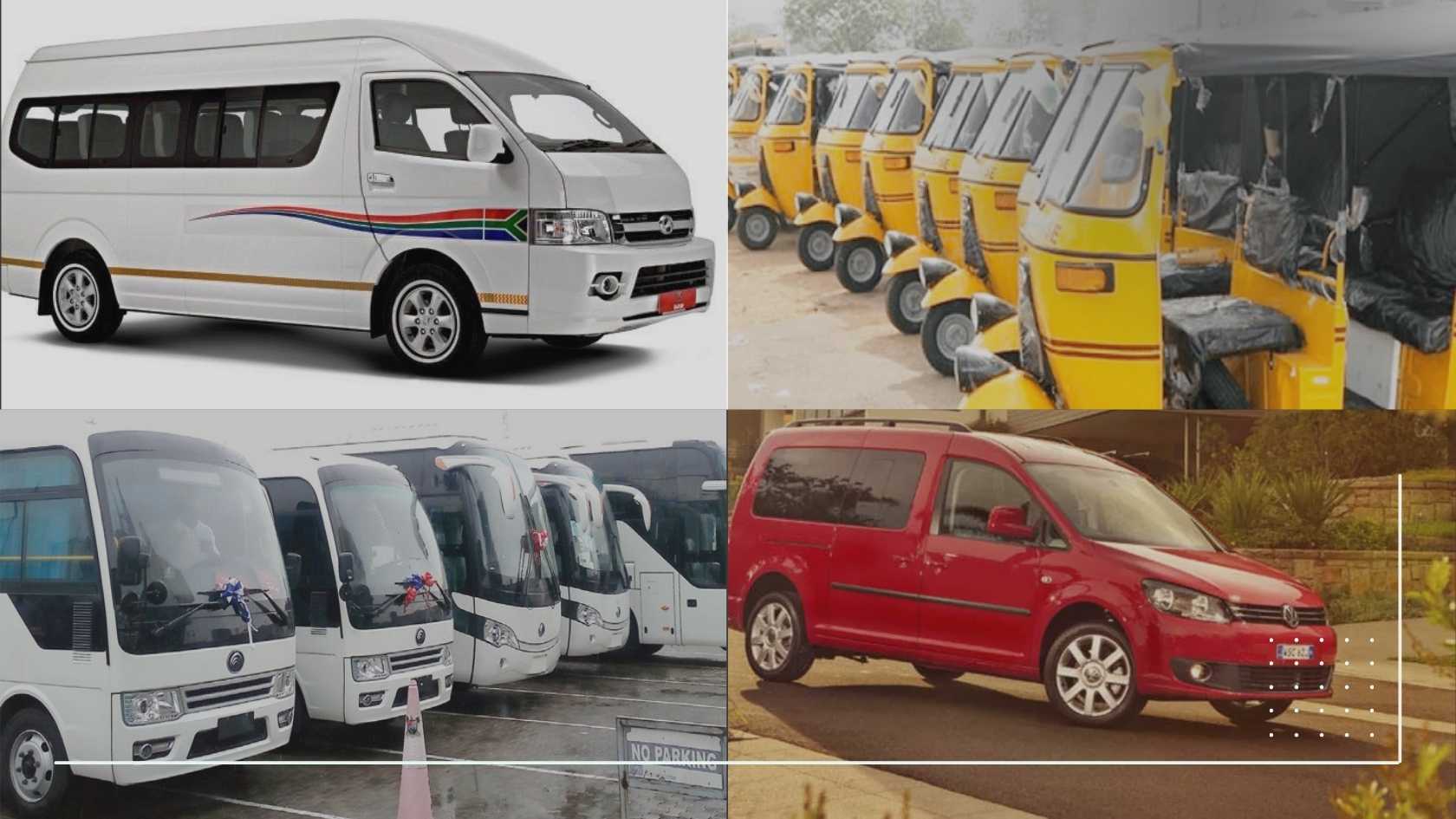 website featured an image of the different modes of commercial transportation